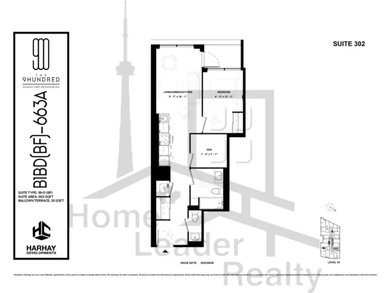 The-9Hundred-Condos-302-1B+D-floorplan