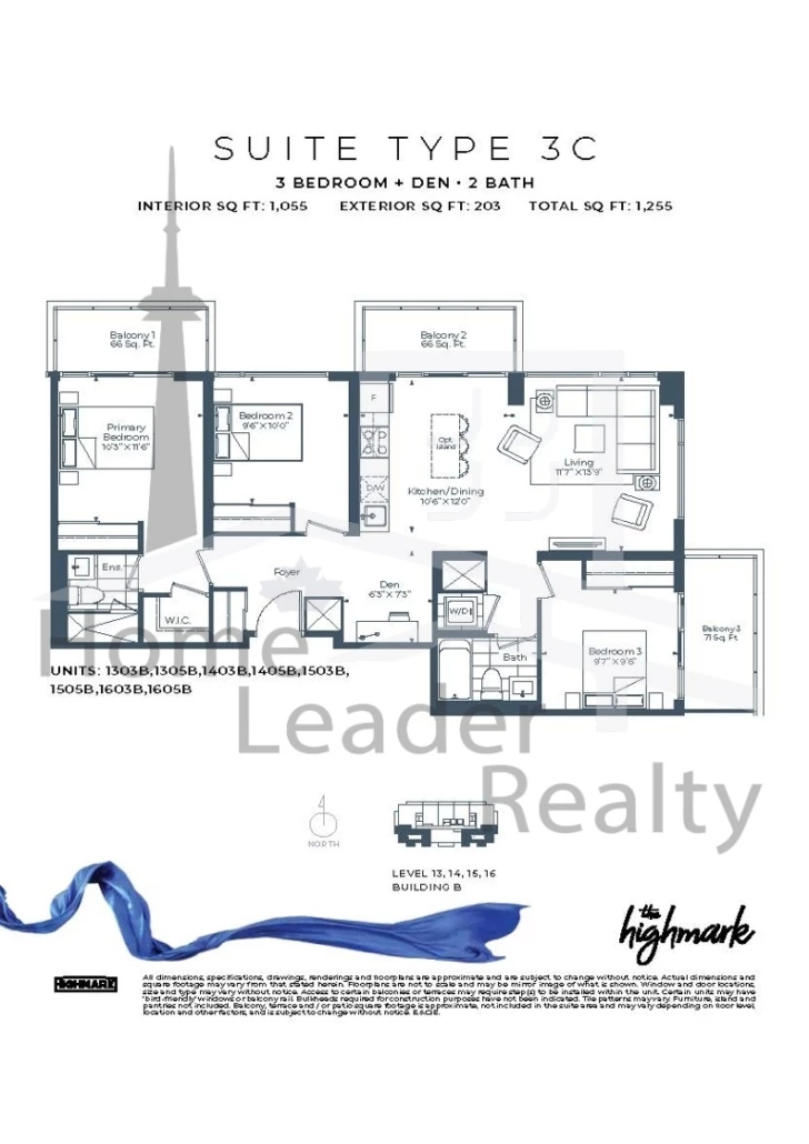 The-Highmark-Condos-1305-B-floorplan