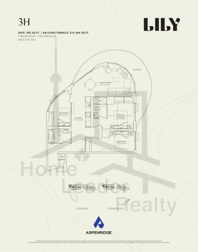 Lily-at-Crosstown-Condos-718-3H-floorplans