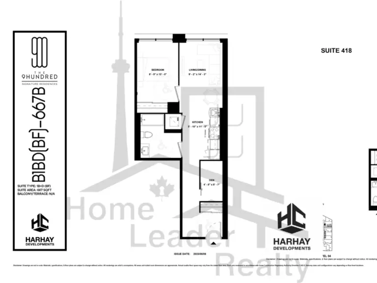 The-9Hundred-Condos-418-1B+D-floorplan