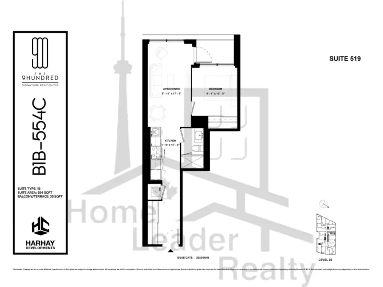 The-9Hundred-Condos-519-1B-floorplan