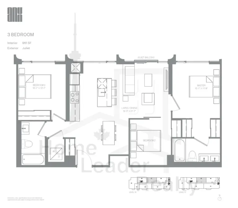 ANX-Condos-1007-(961 SqFt)-floorplan