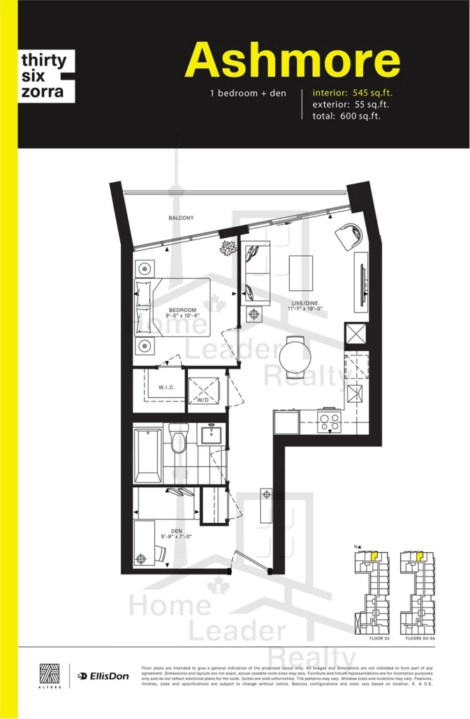 Thirty-Six-Zorra-Condos-613-1B+D-floorplan