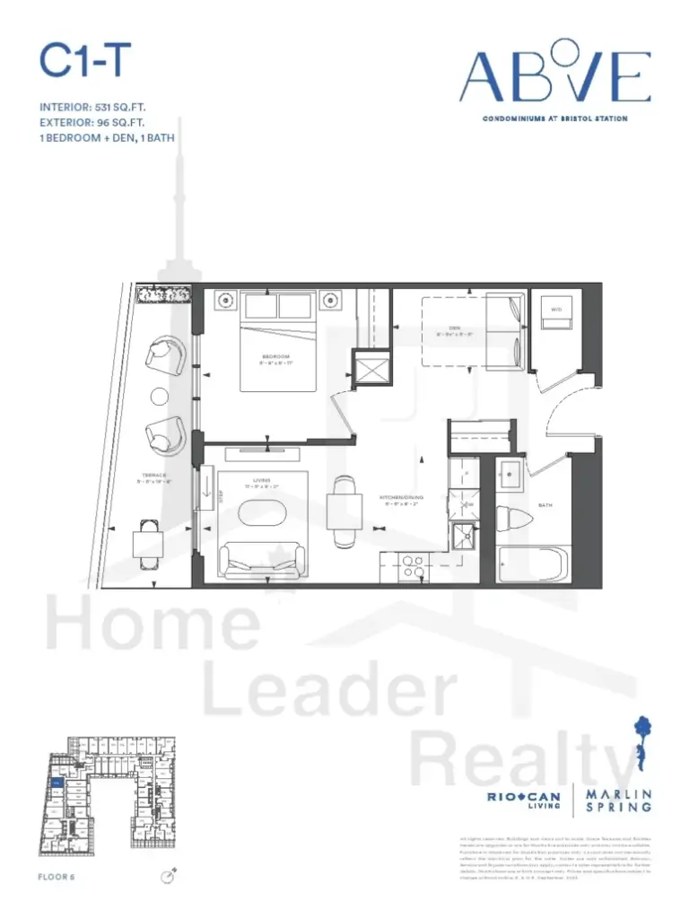 Above-Condos-505-1B+D-floorplan