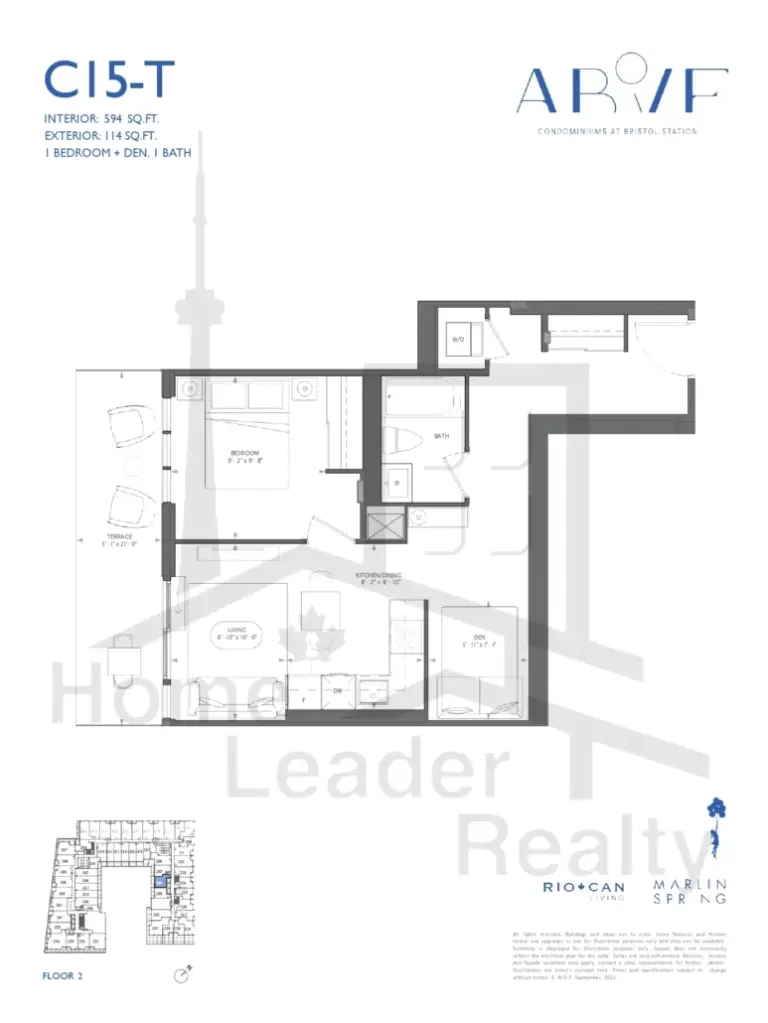 Above-Condos-234-1B+D-floorplan