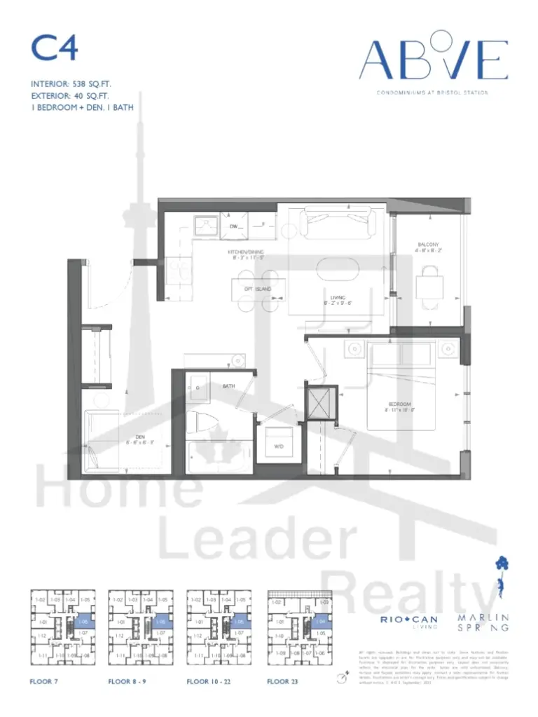 Above-Condos-1906-1B+D-floorplan