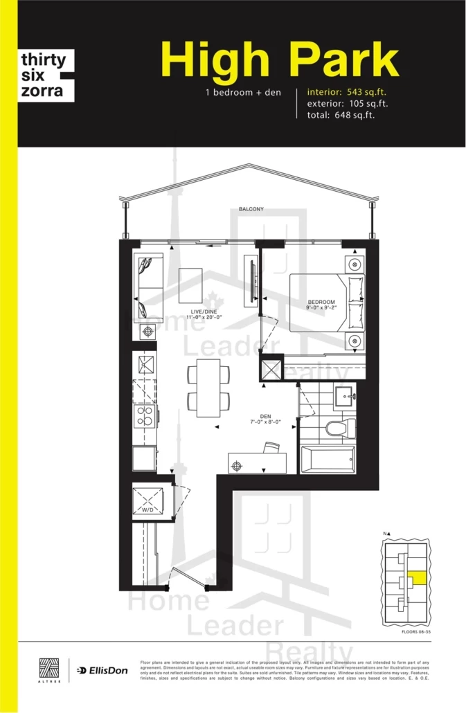 Thirty-Six-Zorra-Condos-3406-1B+D-floorplan