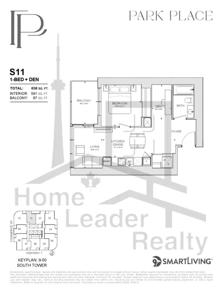Park-Place-Condos-S11-(1Bed+Den)-floorplan