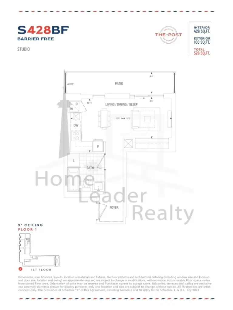 The-Post-Condos-105-Studio-floorplan