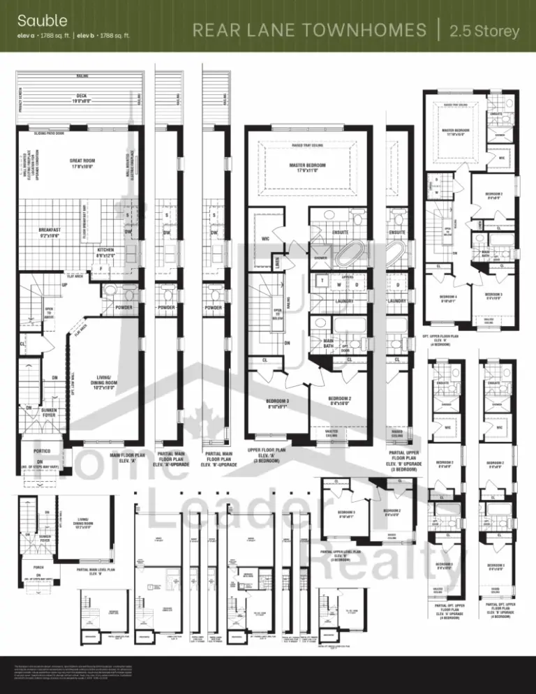 Sauble B BLK173TH-1 is a freehold townhouse in Seaton Townhomes, offering 3 beds, 2.5 baths, and 1788+ sqft of interior space.