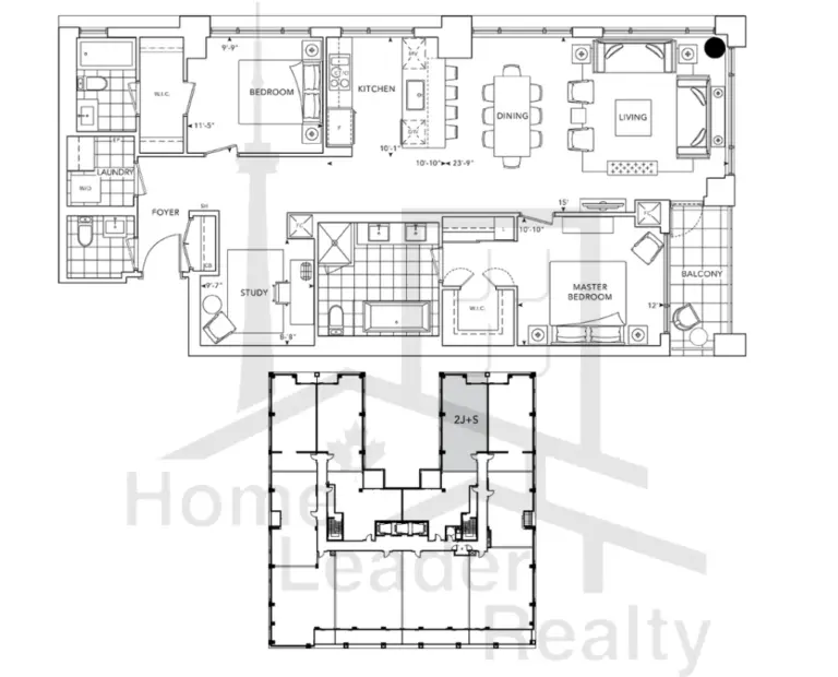 The-Well-Condos-2J+SR-floorplan
