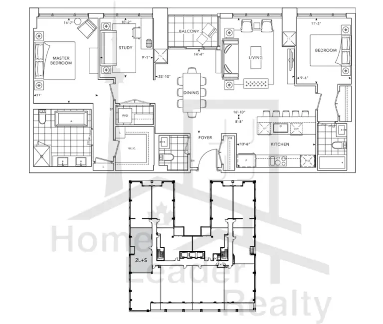 The-Well-Condos-2L+S-floorplan