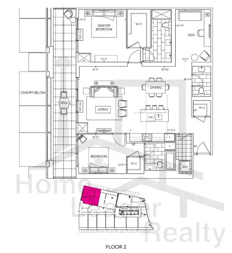 ViaBloor-Condos-Model-2M+DT-2-floorplan