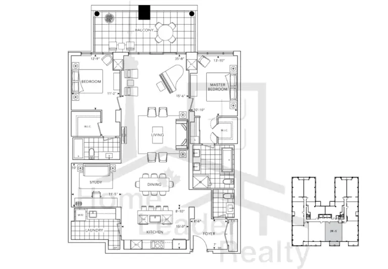 The-Well-Condos-2R+S-floorplan