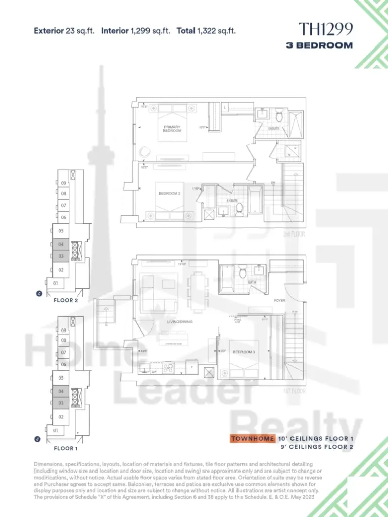 Thompson-Towers-Condos-Townhome-103-3B-floorplan