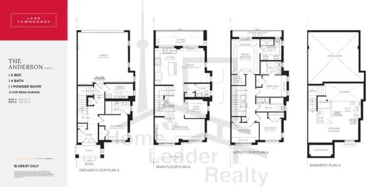 Oakpointe-Townhouse-The-Anderson-floorplan