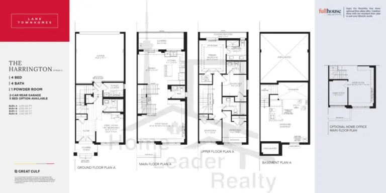 Oakpointe-Townhouse-The-Harrington-floorplan