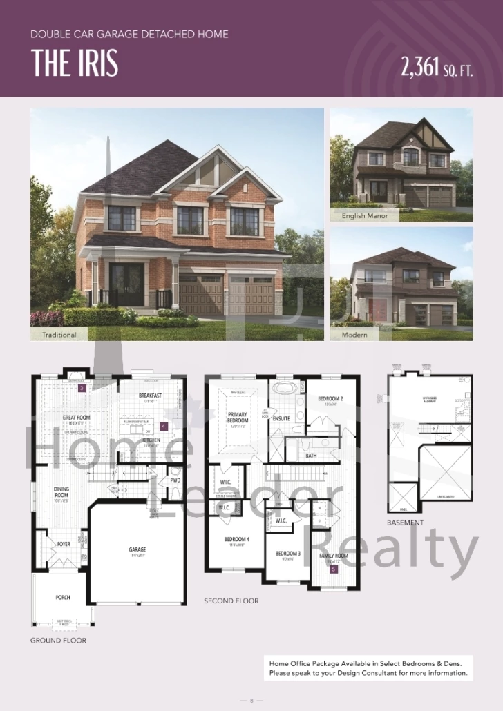 Springwater-Markham-The-Iris-(B38G)-Traditional-floorplan
