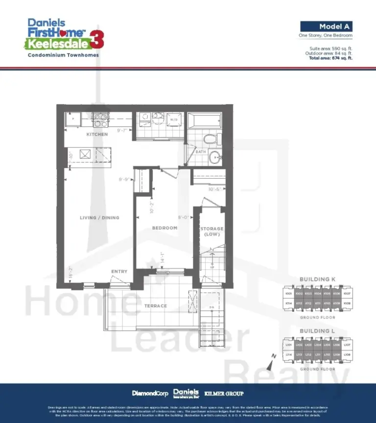 Daniels-Keelesdale-3-Condos-Model-Townhomes Model-A-floorplan