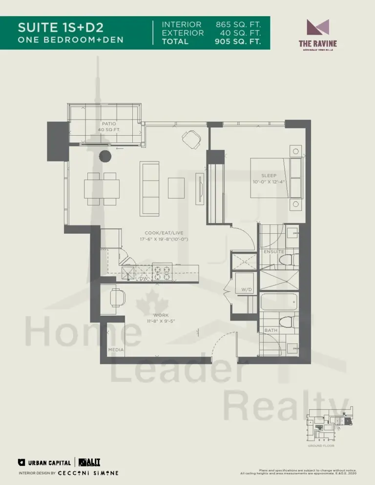 The-Ravine-Condos-1S+D2-floorplan