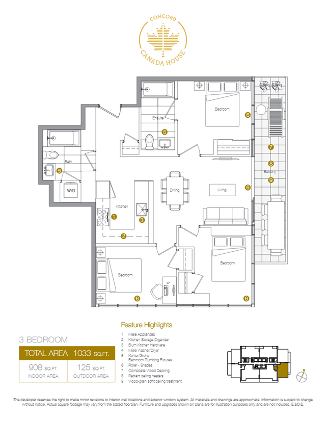 From $1,450,000, 2 Bath, 908sq.ft, 3 Bed, 2 Bath, East