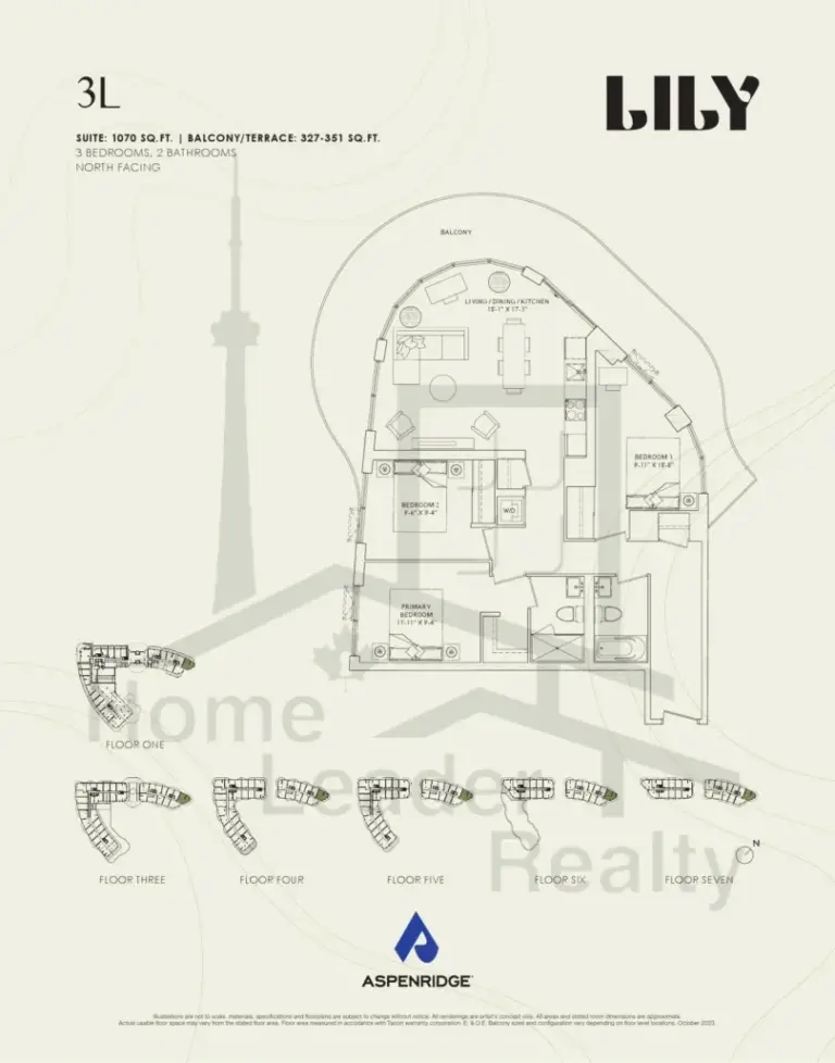 Lily-at-Crosstown-Condos-105-3L-floorplans