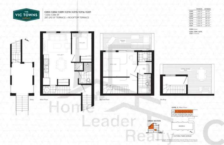 The-Vic-Towns-Model-C203/C204/C209/C210/C215/C216/C221-floorplan