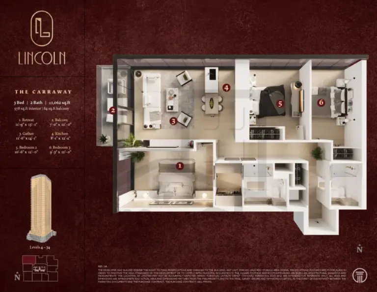 Lincoln-Tower-Condos-CARRAWAY-floorplan