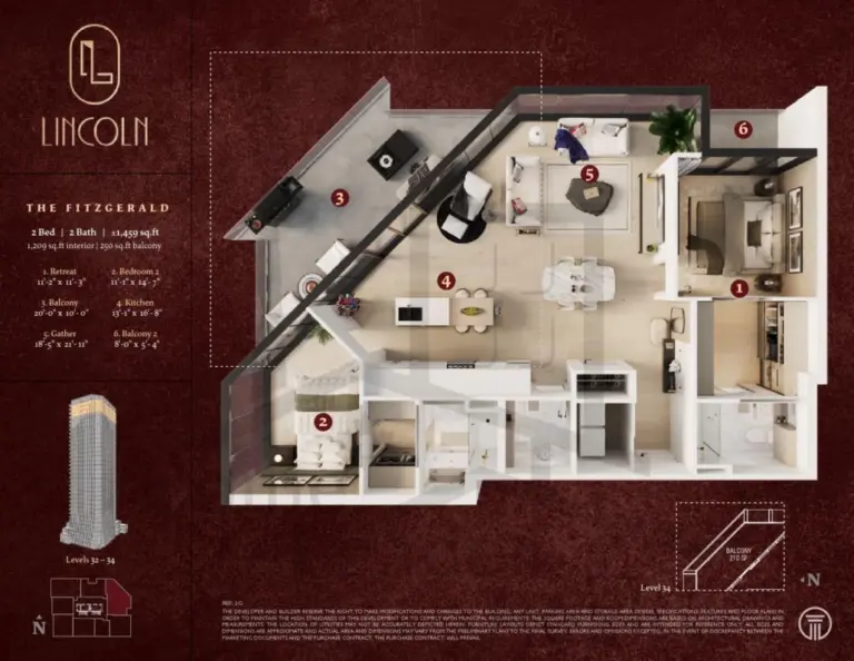 Lincoln-Tower-Condos-FITZGERALD-floorplan