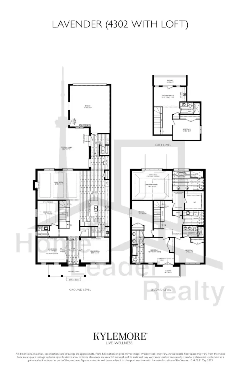 Angus-Glen-South-Marigold Lavender w/Loft A-floorplan