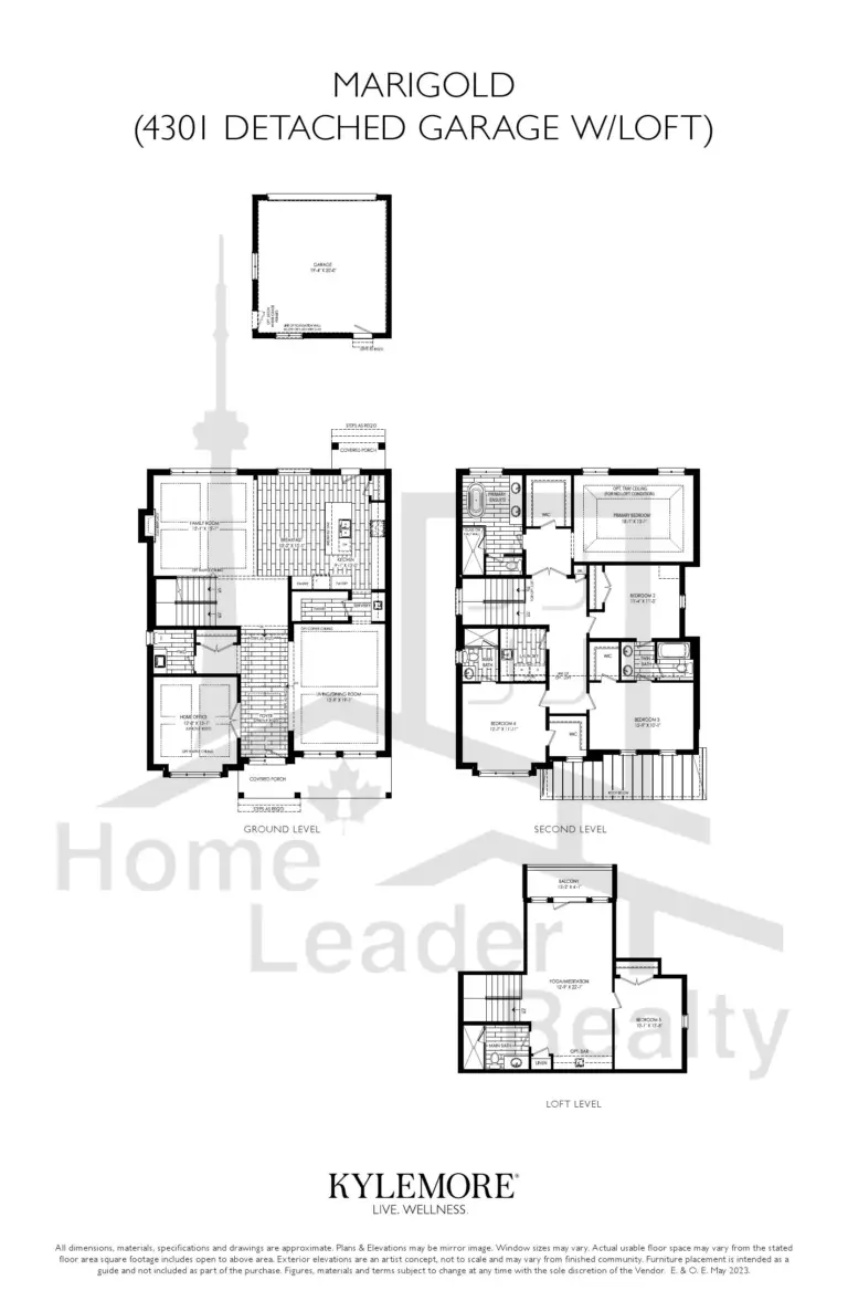 Angus-Glen-South-Marigold Detached Garage w/Loft C-floorplan