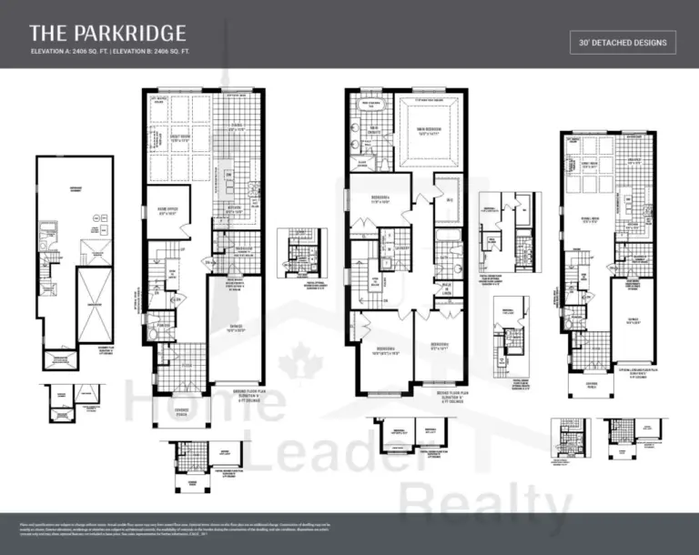 Bondhead-Towns-The Parkridge A/B Lot 188-floorplan