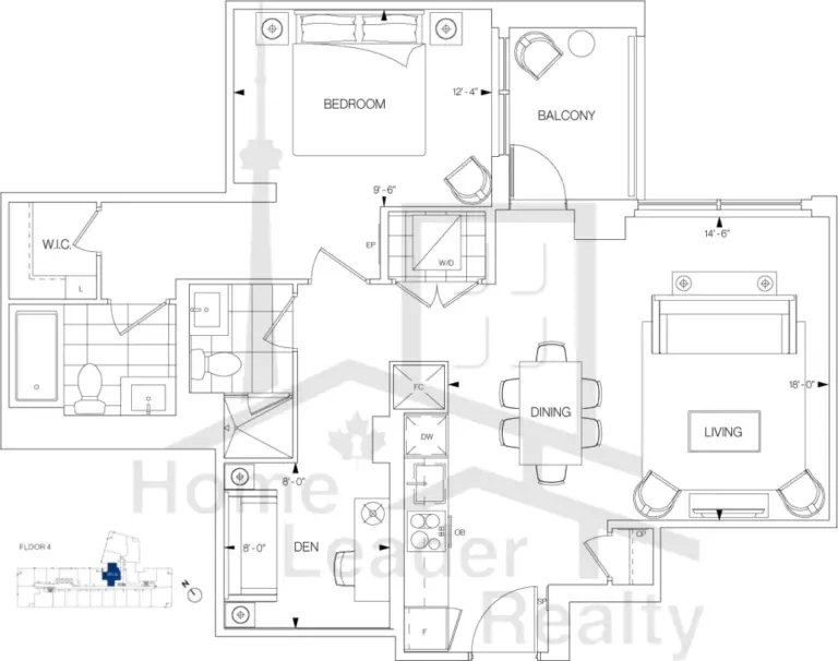 Westerly-Condos-1FF+D-floorplan
