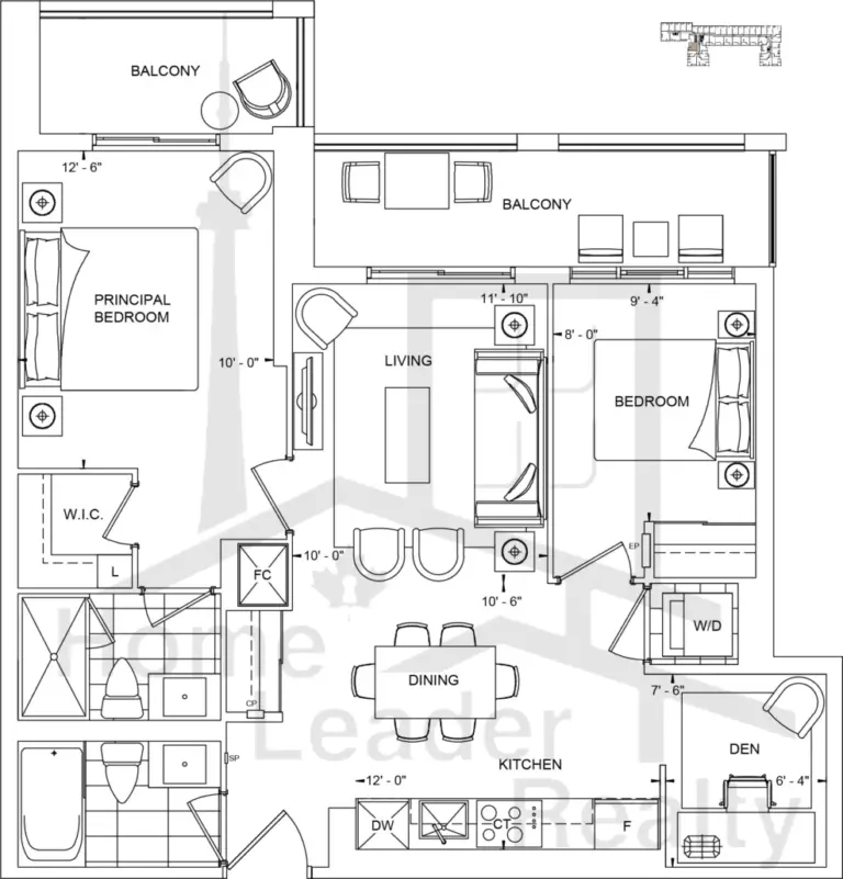 The-Dupont-Condos-2U+D-floorplan