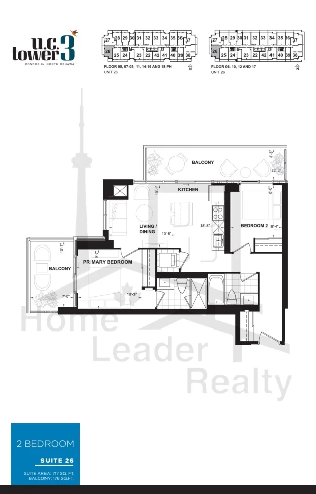 U.C. Tower 3-Unit 27 Level 6-floorplan