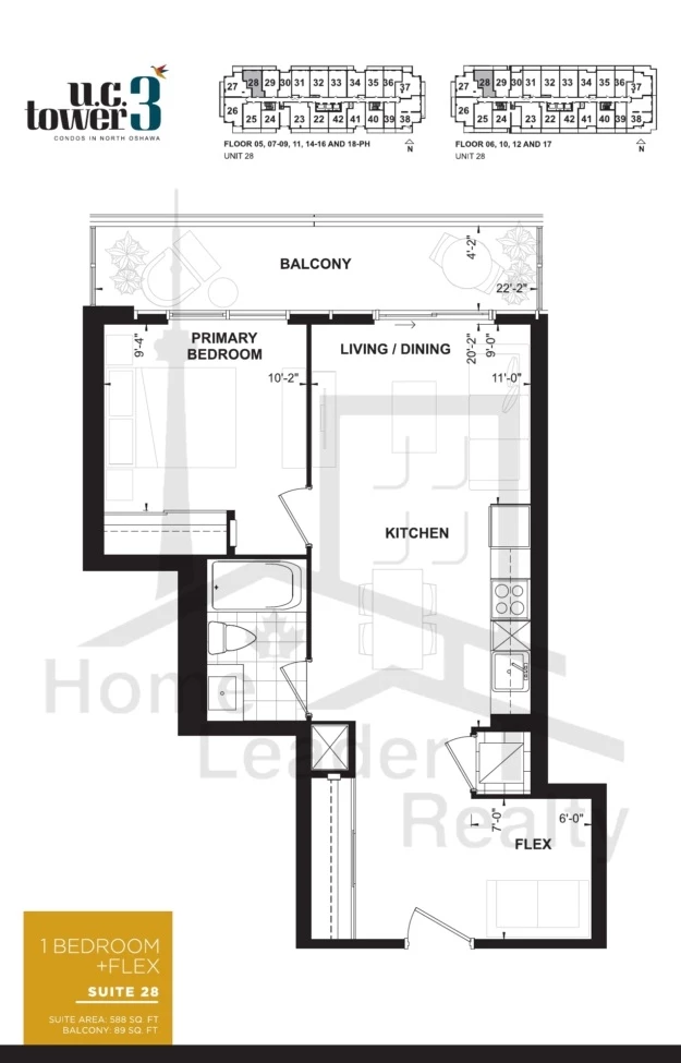 U.C. Tower 3-Unit 28 Level 6-floorplan