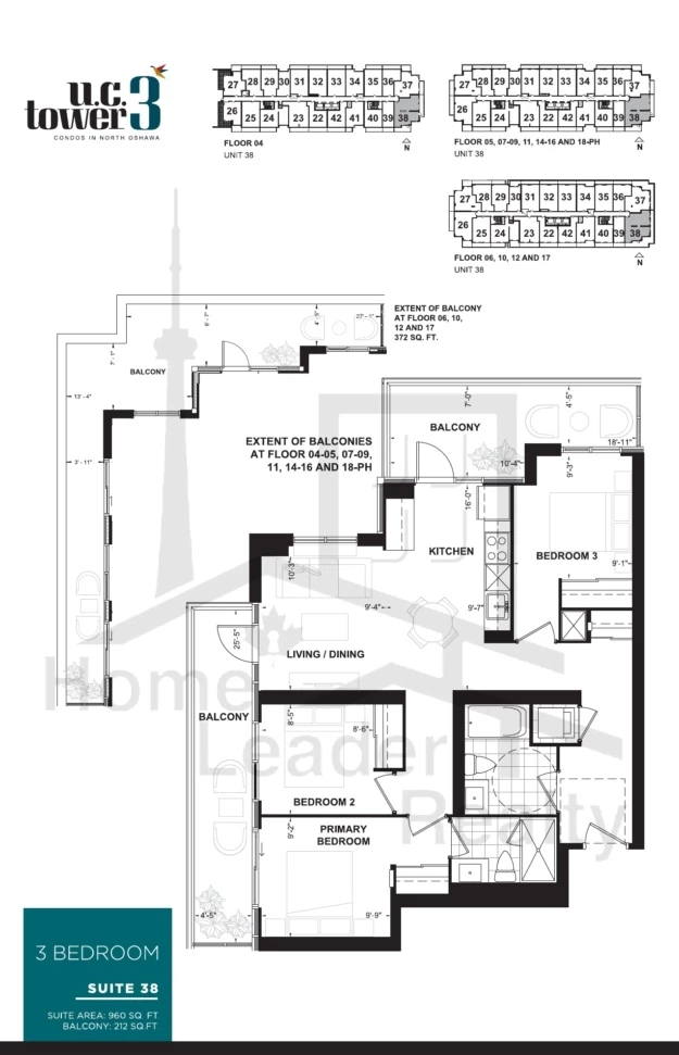 U.C. Tower 3-Unit 38 Level 7-floorplan