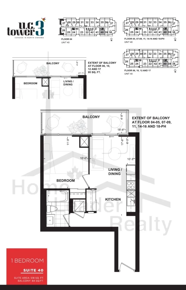 U.C. Tower 3-Unit 40 Level 6-floorplan