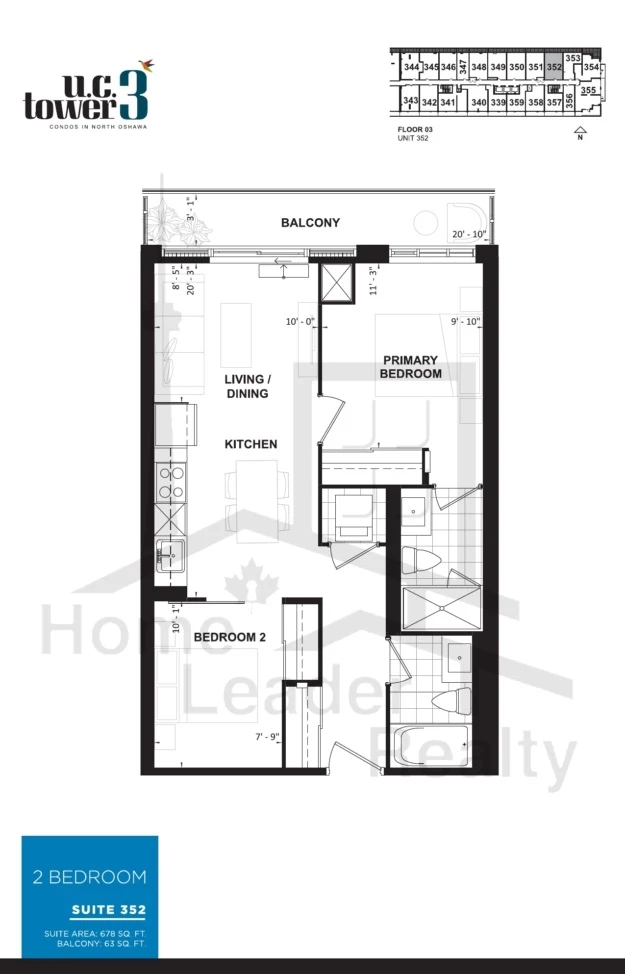 U.C. Tower 3-Unit 52 Level 3-floorplan