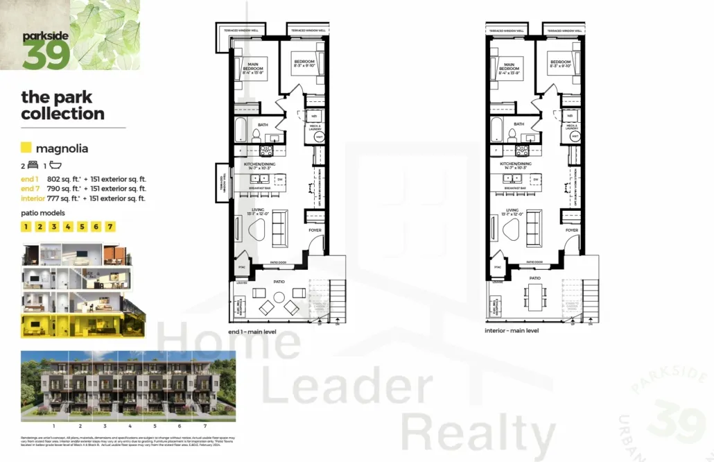 Parkside39-Towns-Model-Suite-Magnolia-end-location-floorplan