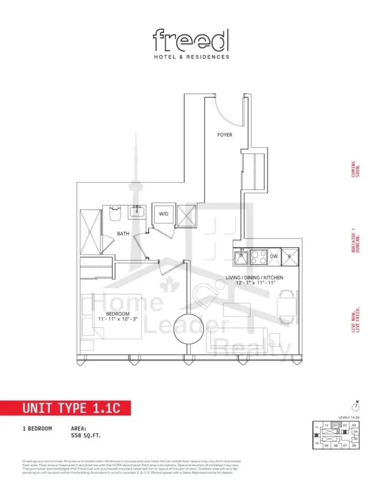 Freed Hotel-&-Residences-Condos-1.1C-floorplan