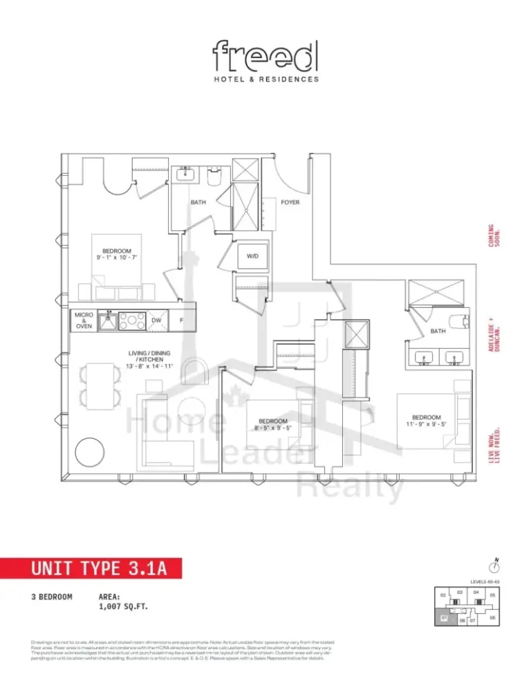 Freed Hotel-&-Residences-Condos-3.1A-floorplan