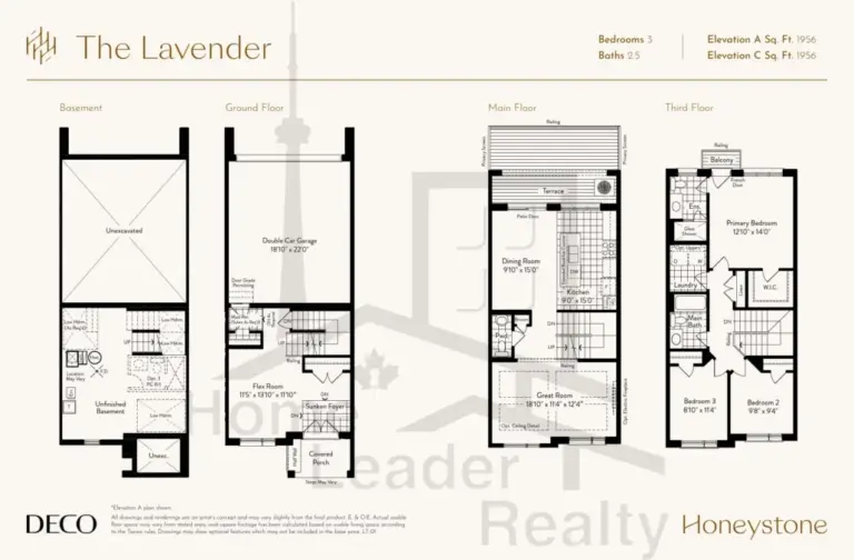 Honeystone-Towns-LT01-The-Lavender-floorplan