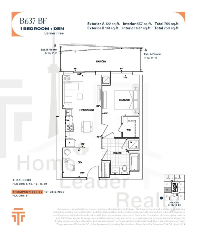 Thompson-Towers-2-Unit-916-B637BF-floorplan