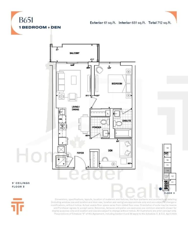 Thompson-Towers-2-Unit-314-B651-floorplan