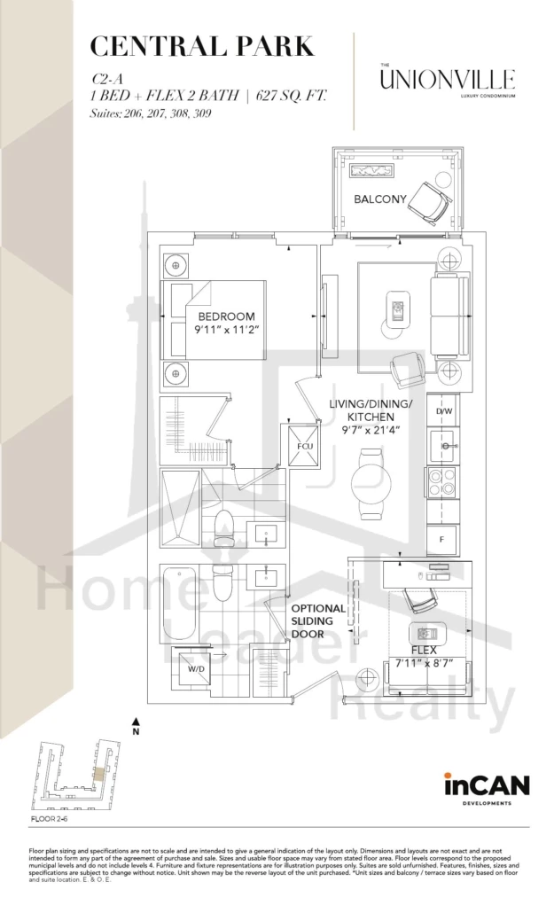 The-Unionville-Condos-Suite-206-C2-A-floorplan