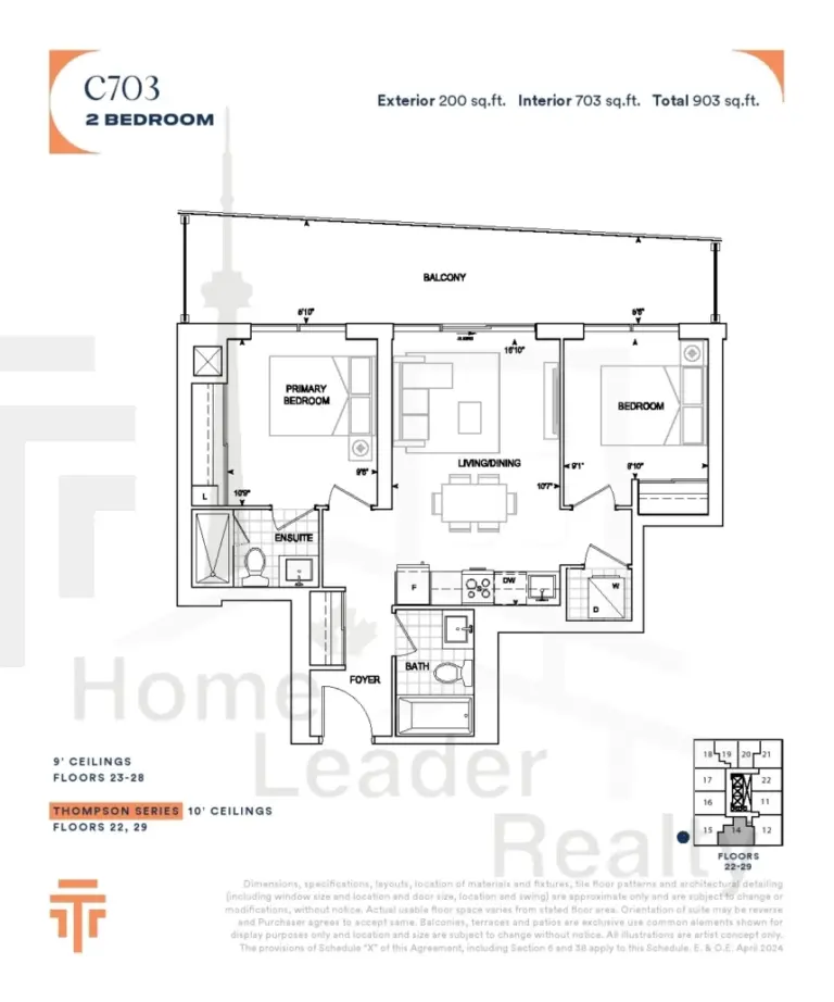 Thompson-Towers-2-Unit-2614-C703-floorplan
