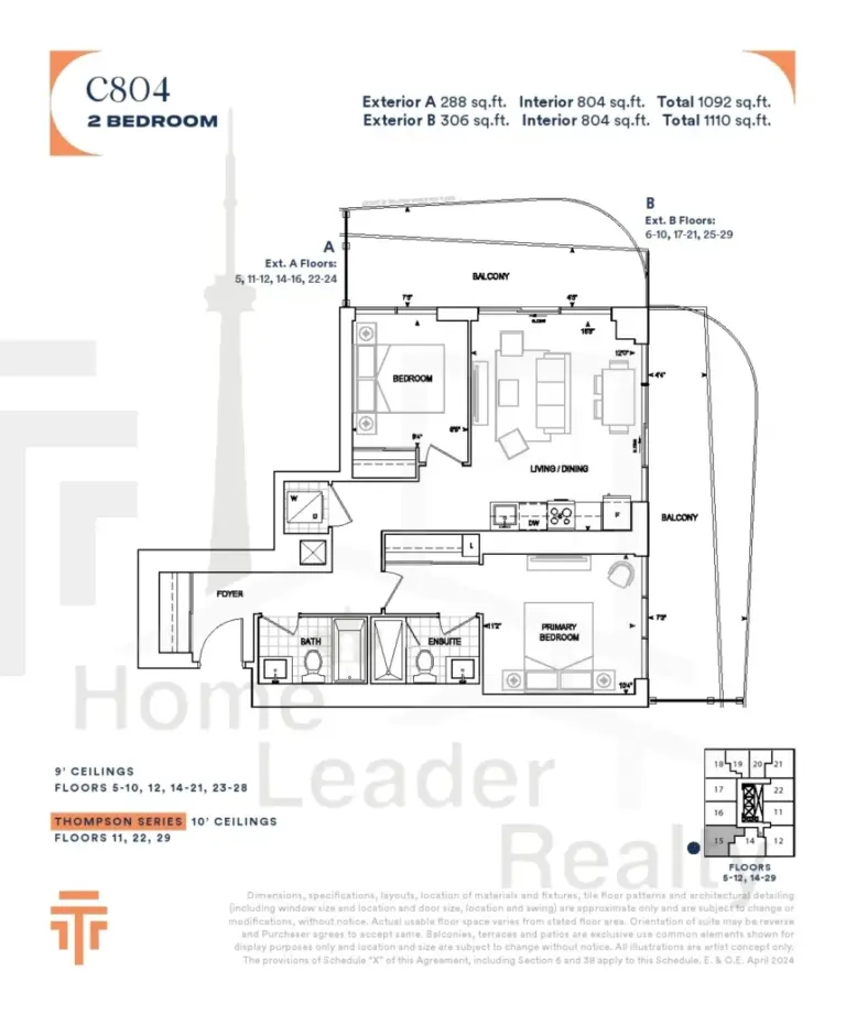 Thompson-Towers-2-Unit-515-C804-floorplan