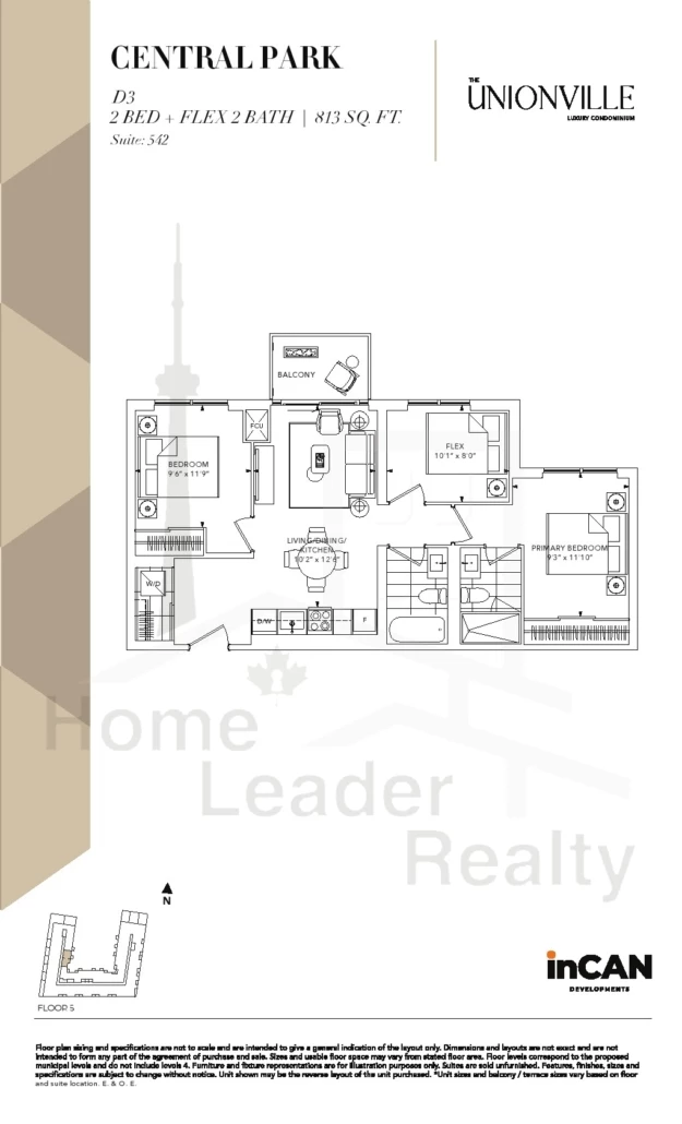 The-Unionville-Condos-Suite-542-D3-floorplan