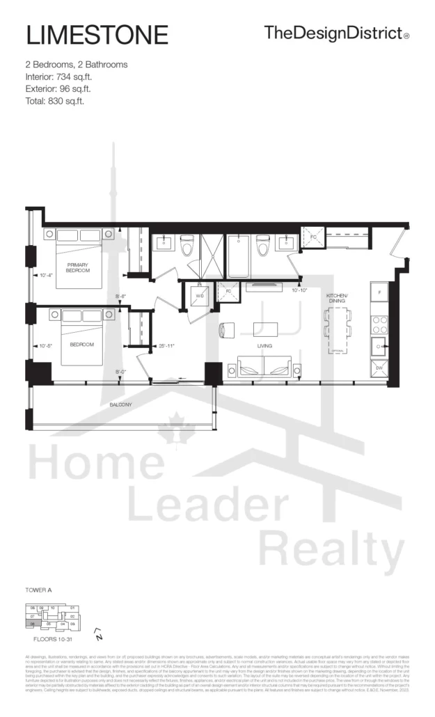 The-Design-District-Condos-Tower-A-Unit-2006-Limestone-floorplan